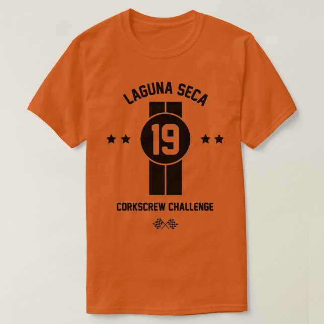 Laguna Seca Black T Shirt (Design framsida)