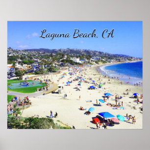 Laguna strand, CA Poster