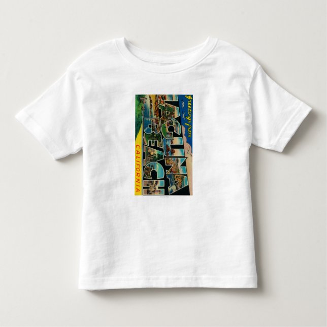 Laguna strand, Kalifornien - stora brevplatser Tee Shirt (Framsida)