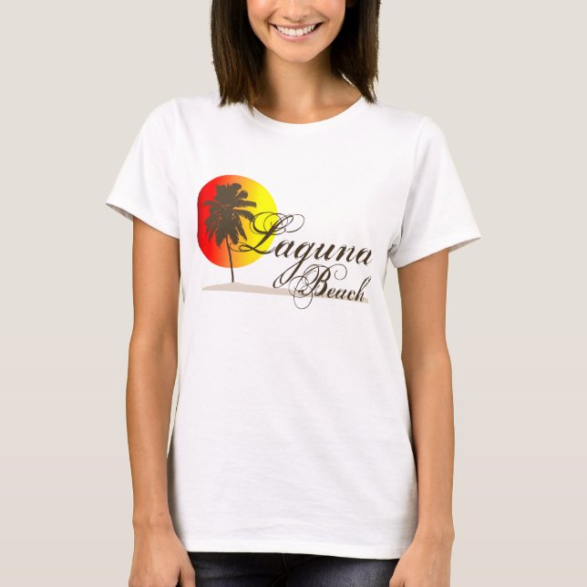 Laguna strand Kalifornien Tee Shirt (Framsida)
