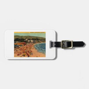 Laguna strand, Kalifornien vintage Bagagebricka