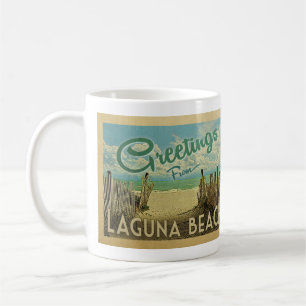 Laguna strandvintage resor kaffemugg