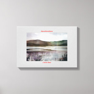 Lagunas/Lagoas/Lagoons Canvastryck