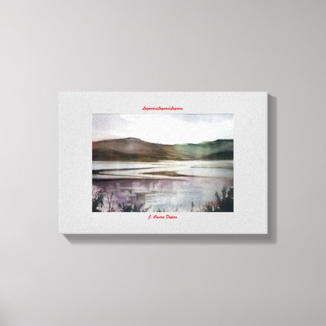 Lagunas/Lagoas/Lagoons Canvastryck (Framsida)