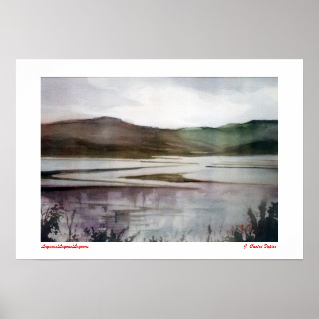 Lagunas/Lagoas/Lagoons Poster (Framsidan)