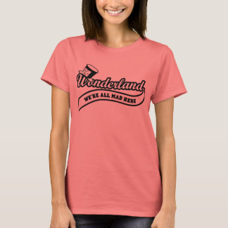 Lagunderland: Tokig Hatter (svart) Tee Shirt