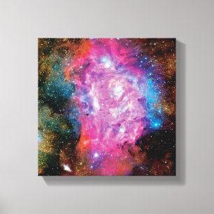 Lagunemissionnebulosa Interstellär moln Foto Canvastryck