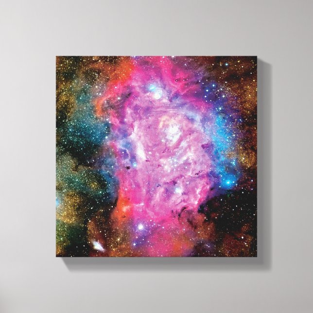 Lagunemissionnebulosa Interstellär moln Foto Canvastryck (Framsida)