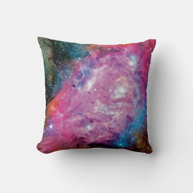 Lagunemissionnebulosa Interstellär moln Foto Kudde (Framsida)