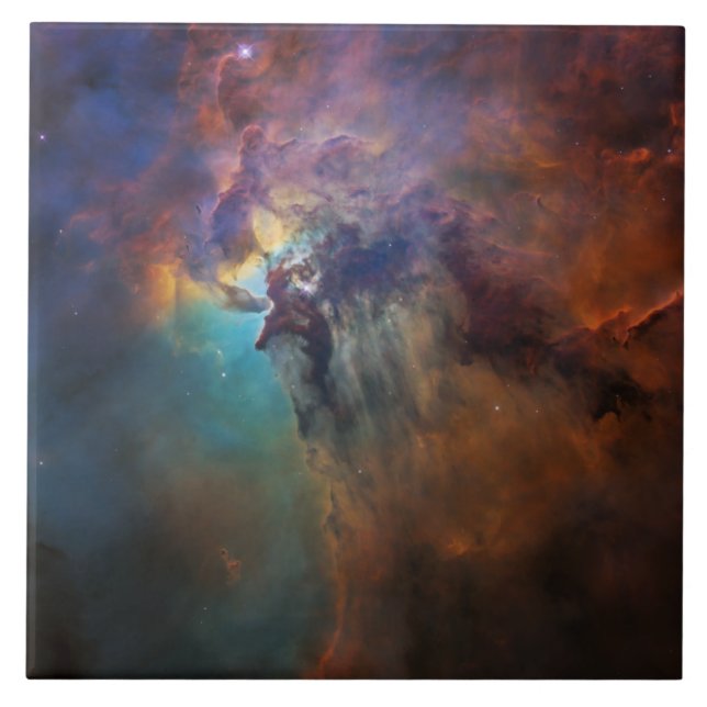Lagunnebuli (astronomibild) (Universe) Kakelplatta (Framsidan)