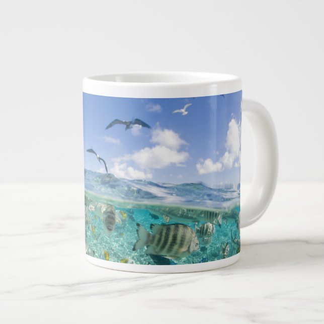 Lagunsafaritur med rockor jumbo mugg (Framsida höger)