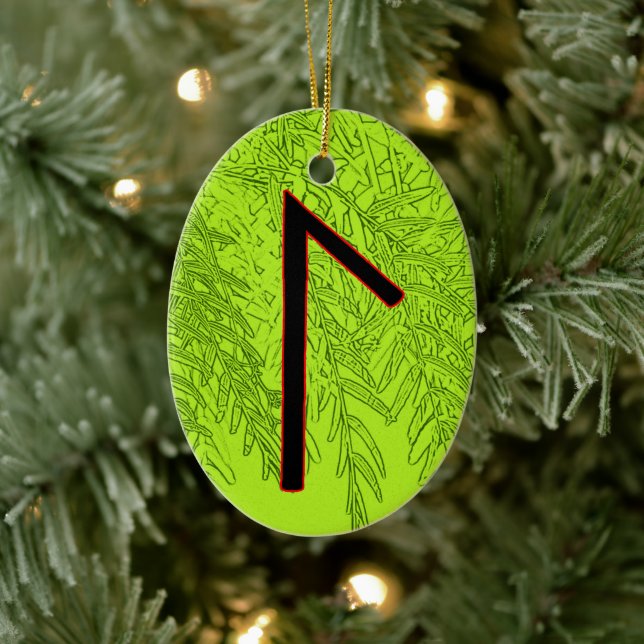 Laguz Viking Rune Yule Ornament - Life! (Träd)