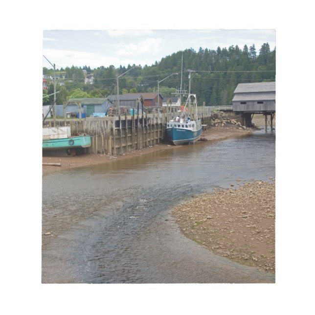 Lågvatten vid Bay of Fundy i St. Martins, New Anteckningsblock (Framsida)