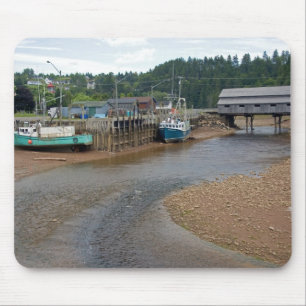 Lågvatten vid Bay of Fundy i St. Martins, New Musmatta