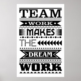 Lagverk gör Dream-jobbet (arbetsoffert) Poster
