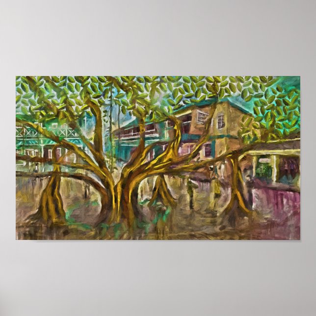 Lahaina Banyan Livets träd Poster (Framsidan)