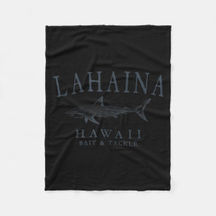 Lahaina hawaii haj vintage skiffer konst fiske fleecefilt
