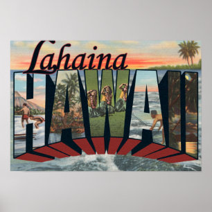 Lahaina, Hawaii - Stora Brev Scenes Poster