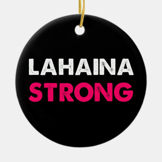 Lahaina Strong Julgransprydnad Keramik (Framsidan)