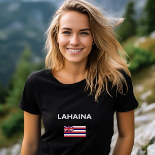 Lahaina USA Hawaiian Flagga Färg T Shirt