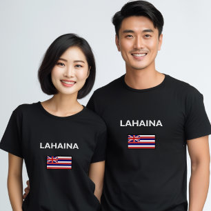 Lahaina USA Hawaiian Flagga Färg T Shirt