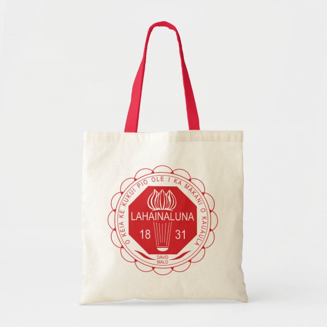 Lahainaluna High School Seal Tote Bag Tygkasse (Framsidan)