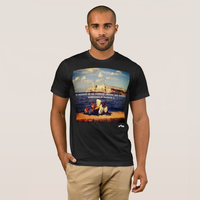 LAHAVANA KUBA, EL MORRO T SHIRT (Hel framsida)