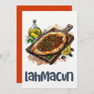 Lahmacun Pizza ل ح م ة ب ا ل budyttersta periodisk Inbjudningar