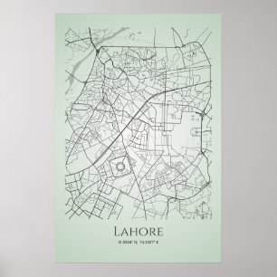 Lahore Karta Poster Lahore City Karta
