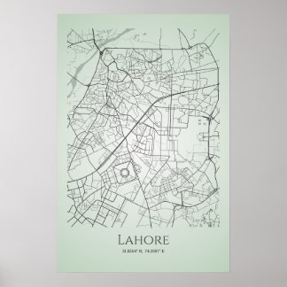Lahore Karta Poster | Lahore City Karta