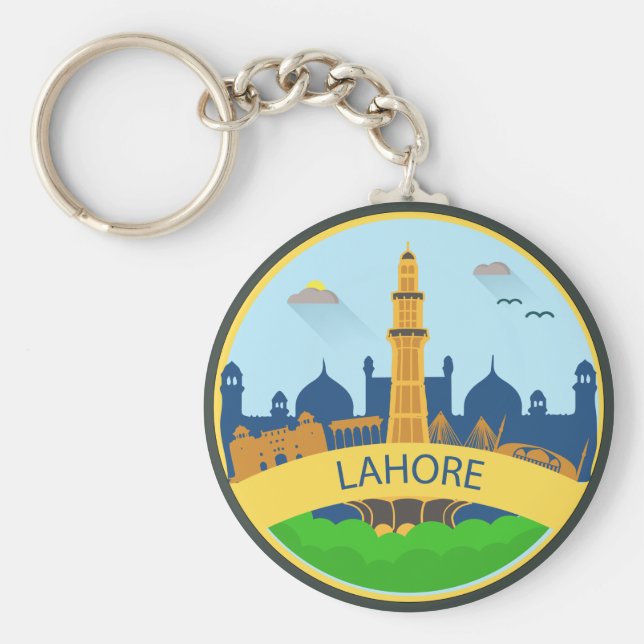 LAHORE MINAR-E-PAKISTAN NYCKELRING (Framsidan)