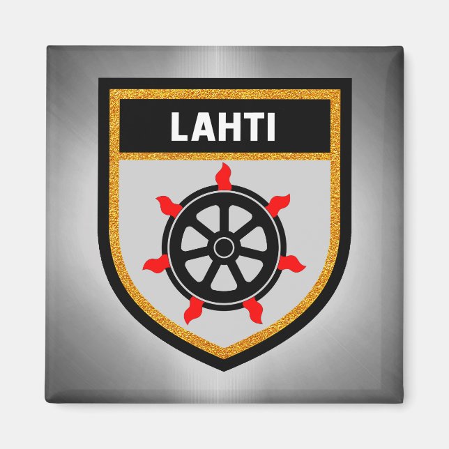 Lahti Flagga Magnet (Framsidan)