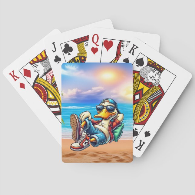 Laid Back Beaching Anka, uppspelningskort Casinokort (Baksidan)