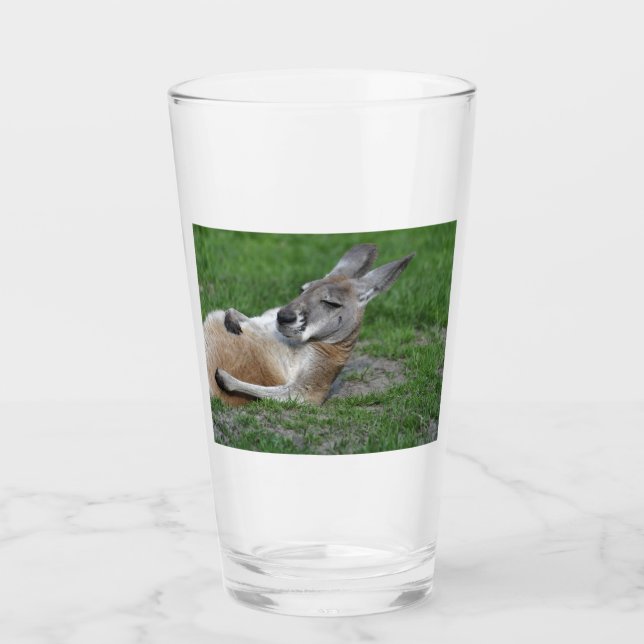 Laid-back Kangaroo Glaskopp (Framsida)