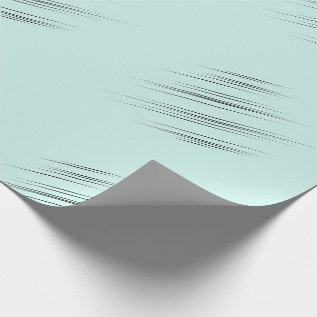 Laid-back Light Blue Modern Wedge-Shaped Strokes Presentpapper (Hörn)