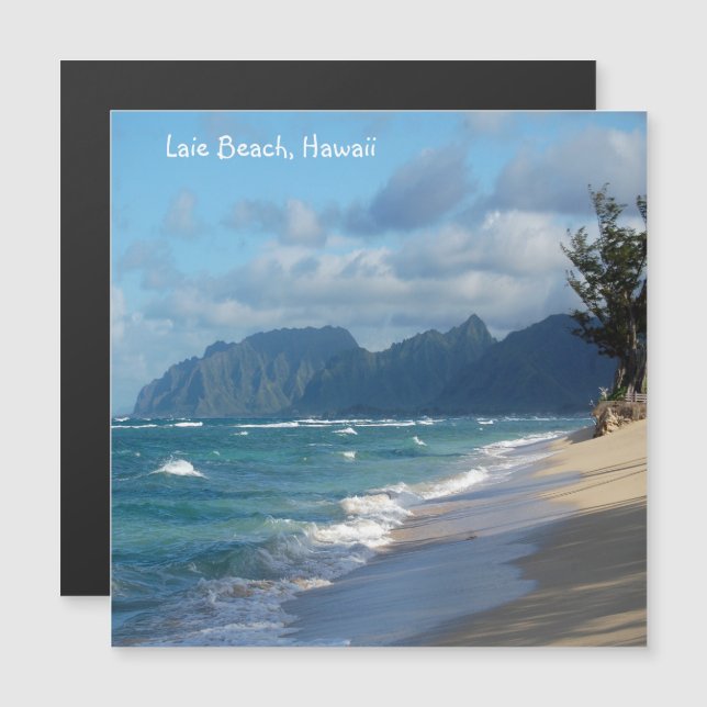 Laie Beach Hawaii Card (Fram/baksida)
