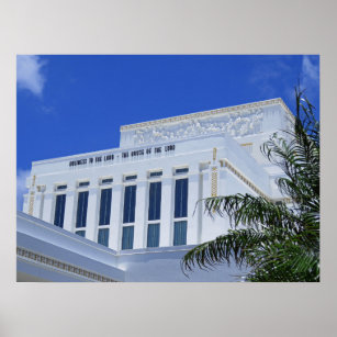 Laie Hawaii LDS Temple Poster
