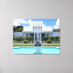 Laie Hawaii Mormontempel Canvastryck