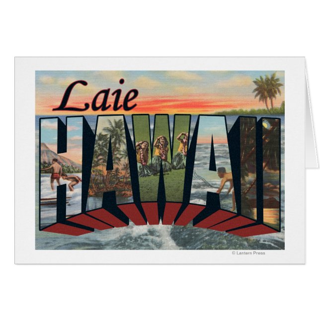 Laie, HawaiiLarge Brev ScenesLaie, HI Hälsningskort (Framsidan Horizontal)