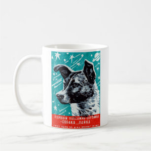 Laika 1957 utrymmehunden kaffemugg