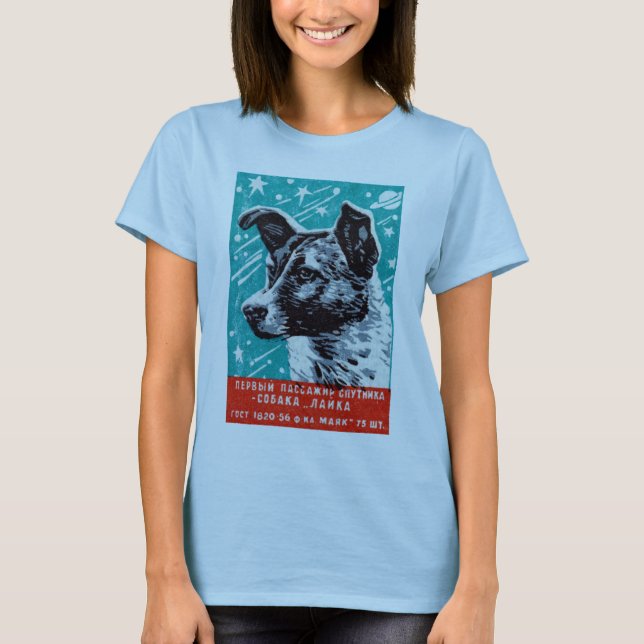 Laika 1957 utrymmehunden tee (Framsida)