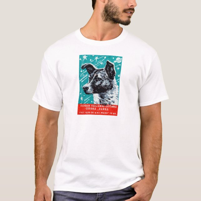 Laika 1957 utrymmehunden tee (Framsida)