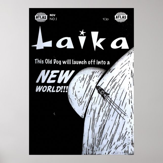 Laika comic cover poster (Framsidan)