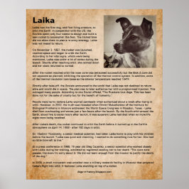 Laika, första Hund i rymden Poster