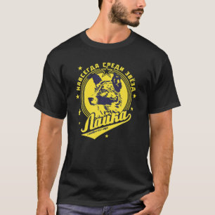 Laika Hund Sputnik Space Travel Sovjetunionen T Shirt