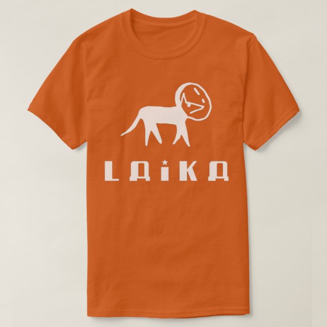 Laika Hund White T Shirt (Design framsida)