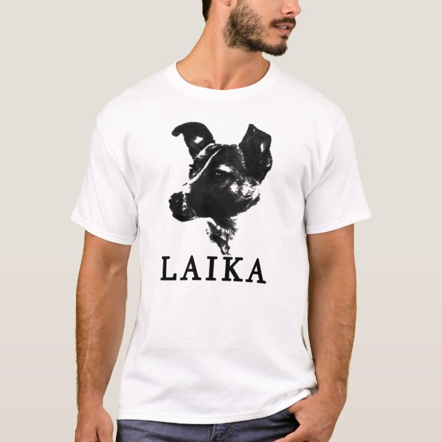 Laika, kommunismens Hund T Shirt (Framsida)