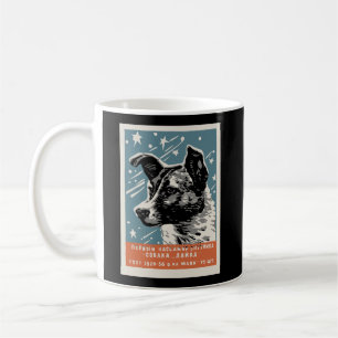 Laika Space Hund Product Vintage Cccp Sovjetunione Kaffemugg