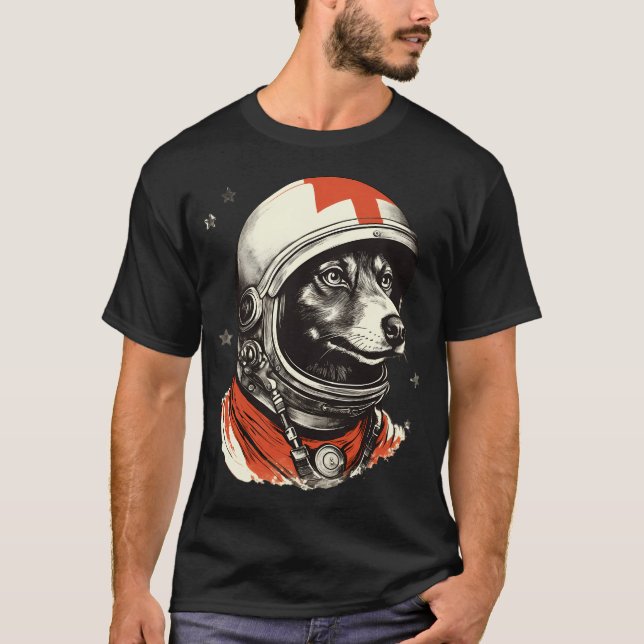 Laika Space Traveler T Shirt (Framsida)
