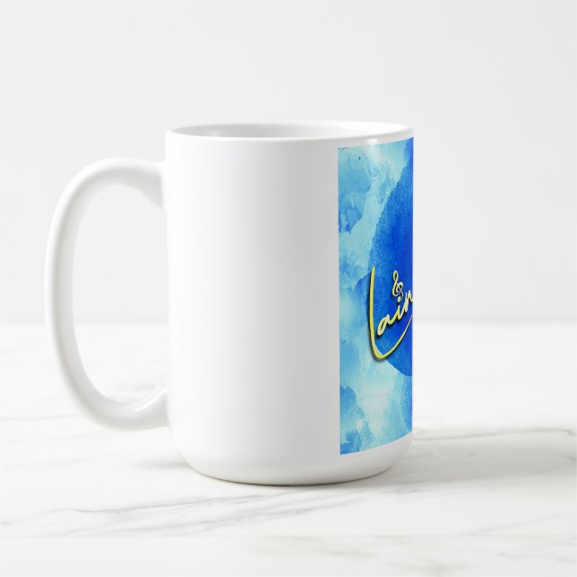 Laine Bleu Logotyp Coffee Mugg (Vänster)